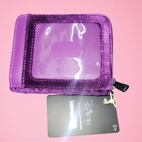 Loungefly X DISNEY Maleficent Purple Velvet Backpack and Wallet Set main image 4